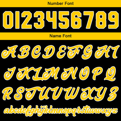 Custom Varsity Jacket Letterman Jacket For Men, Women And Youth Black Yellow
