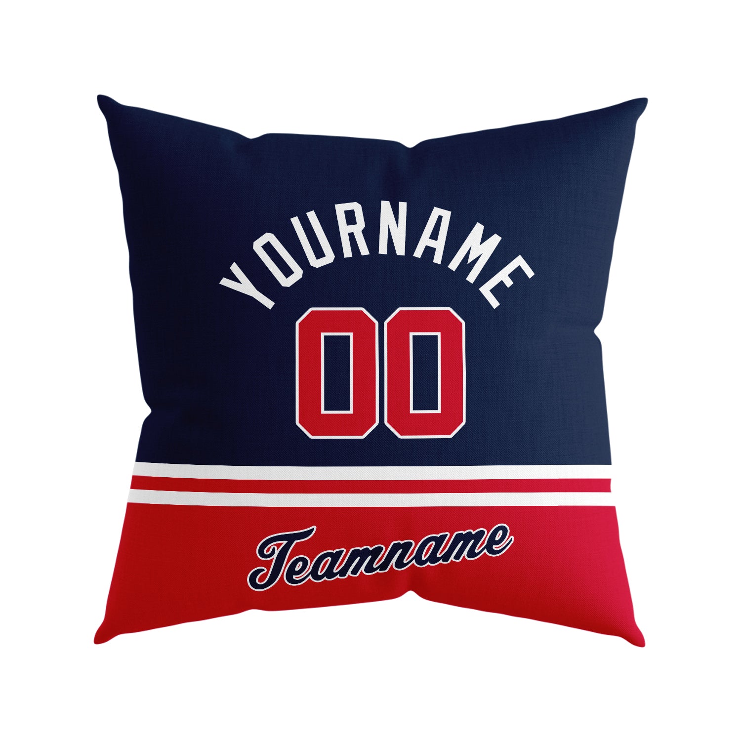 Custom Baseball Throw Pillow for Men Women Boy Gift Printed Your Personalized Name Number Atlanta