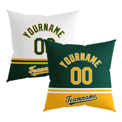 Custom Baseball Throw Pillow for Men Women Boy Gift Printed Your Personalized Name Number Oakland