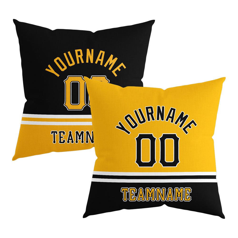 Custom Baseball Throw Pillow for Men Women Boy Gift Printed Your Personalized Name Number Pittsburgh