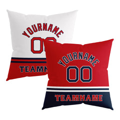 Custom Baseball Throw Pillow for Men Women Boy Gift Printed Your Personalized Name Number Boston