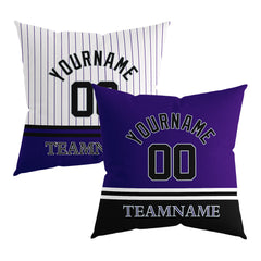 Custom Baseball Throw Pillow for Men Women Boy Gift Printed Your Personalized Name Number Colorado