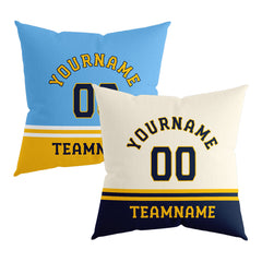 Custom Baseball Throw Pillow for Men Women Boy Gift Printed Your Personalized Name Number Milwaukee