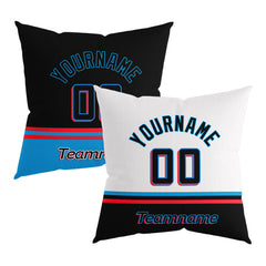 Custom Baseball Throw Pillow for Men Women Boy Gift Printed Your Personalized Name Number Miami