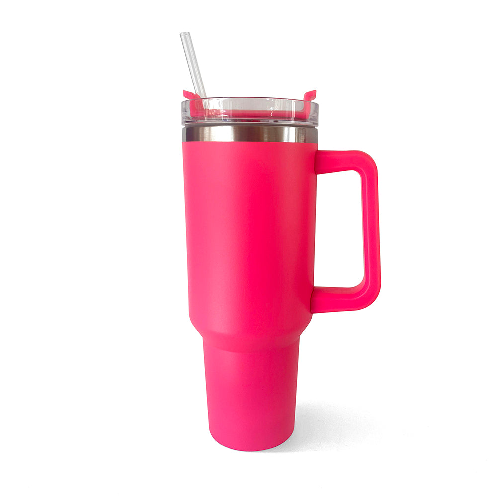 Stainless Steel Vacuum Insulated Tumbler with Lid and Straw