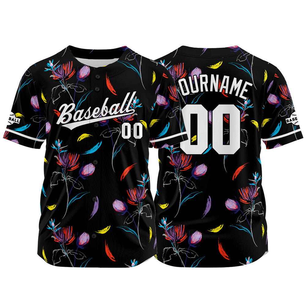 Custom Baseball Jersey Full Print Design Personalized Baseball for Men Women Boy Girl