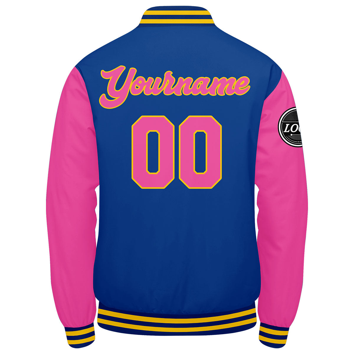 Custom Varsity Jacket Letterman Jacket For Men, Women And Youth Royal Pink