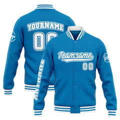 Custom Varsity Jacket Letterman Jacket For Men, Women And Youth Blue