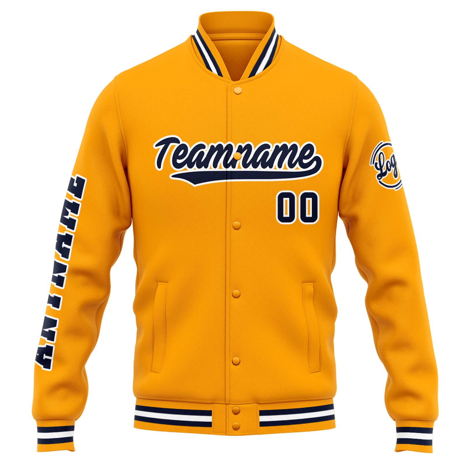 Custom Varsity Jacket Letterman Jacket For Men, Women And Youth Orange