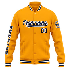 Custom Varsity Jacket Letterman Jacket For Men, Women And Youth Orange