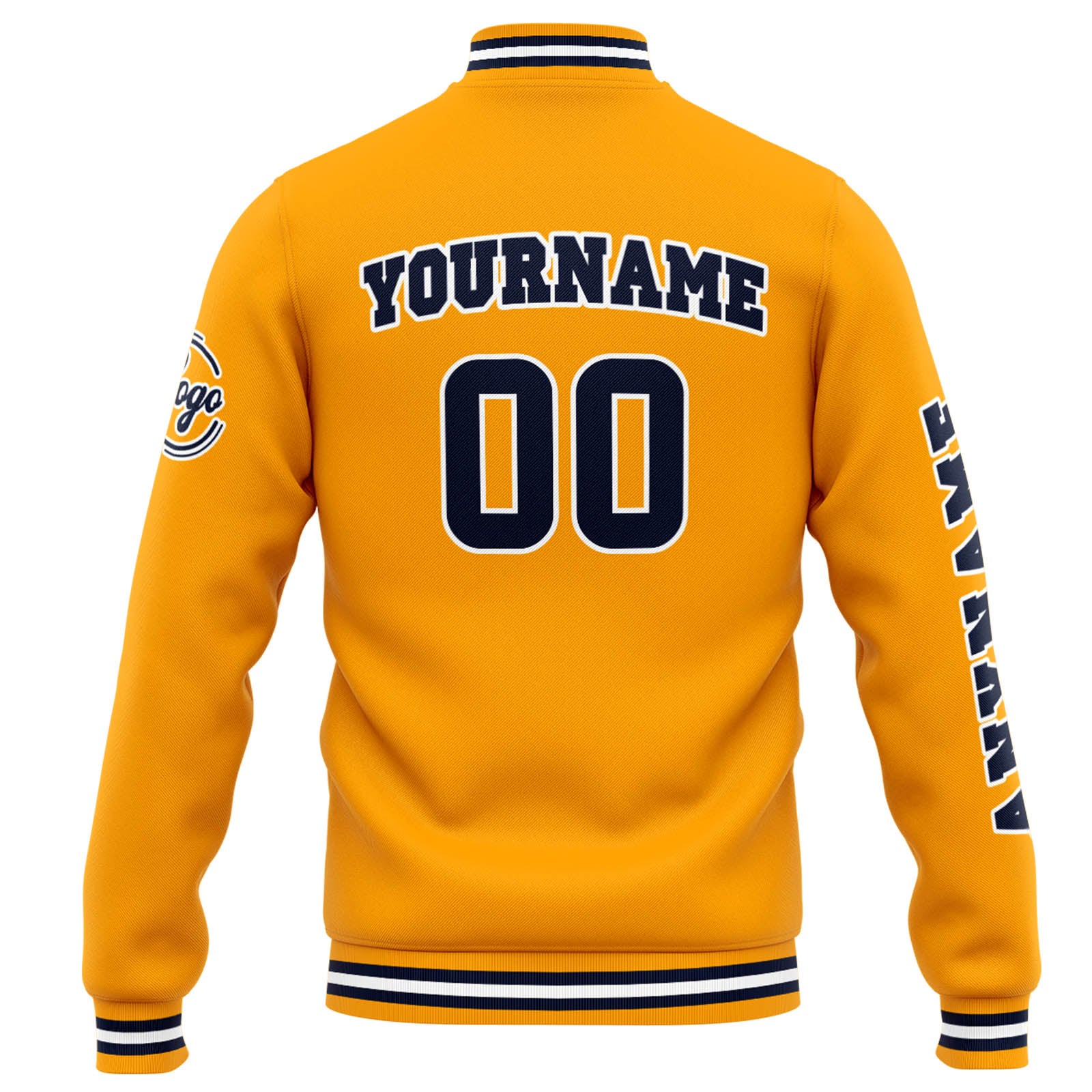 Custom Varsity Jacket Letterman Jacket For Men, Women And Youth Orange