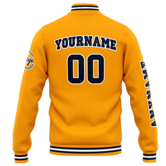 Custom Varsity Jacket Letterman Jacket For Men, Women And Youth Orange