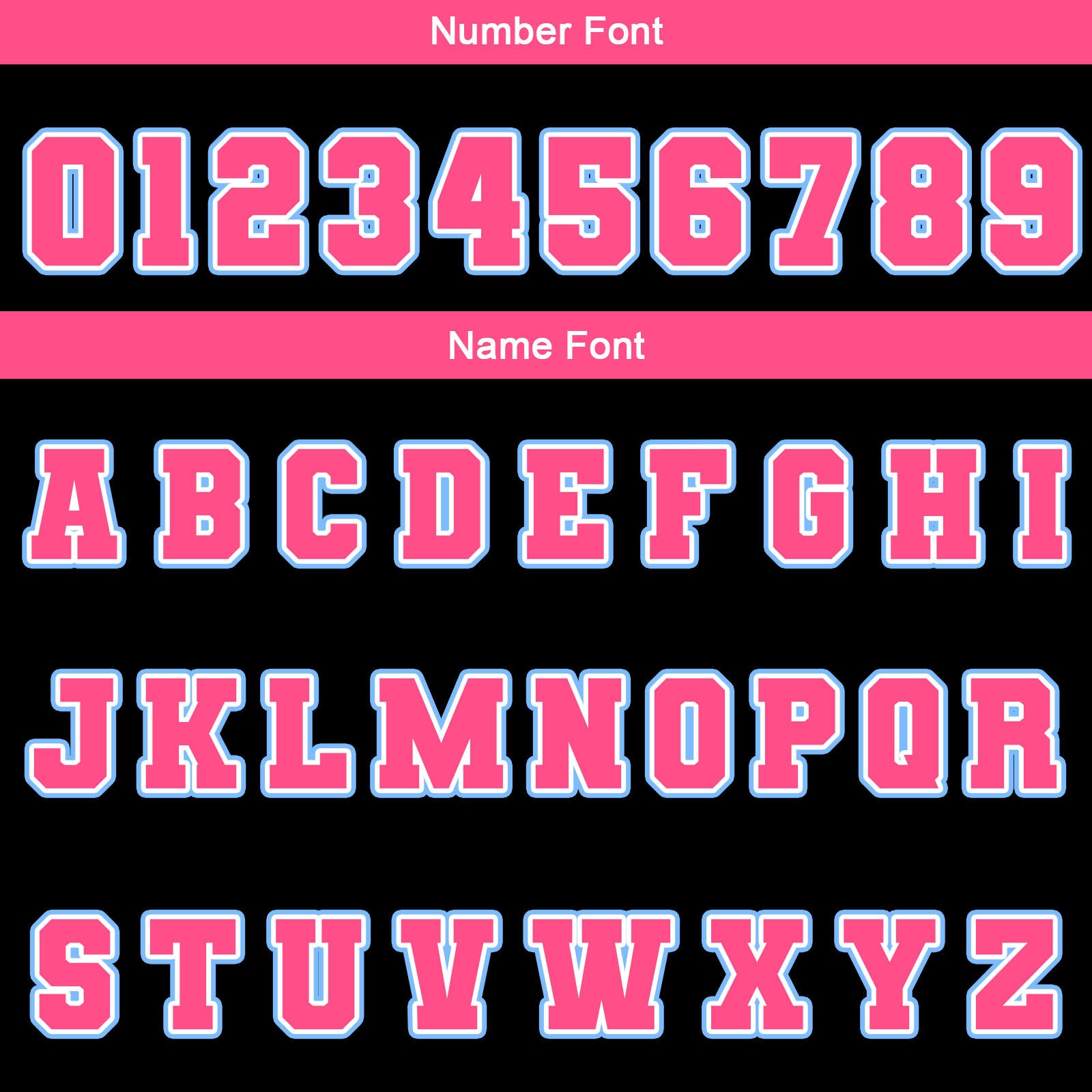 Custom Black Pink Light Blue  Waterproof Varsity Jackets Personalized Stitched Name Number Logo to Letterman Jackets