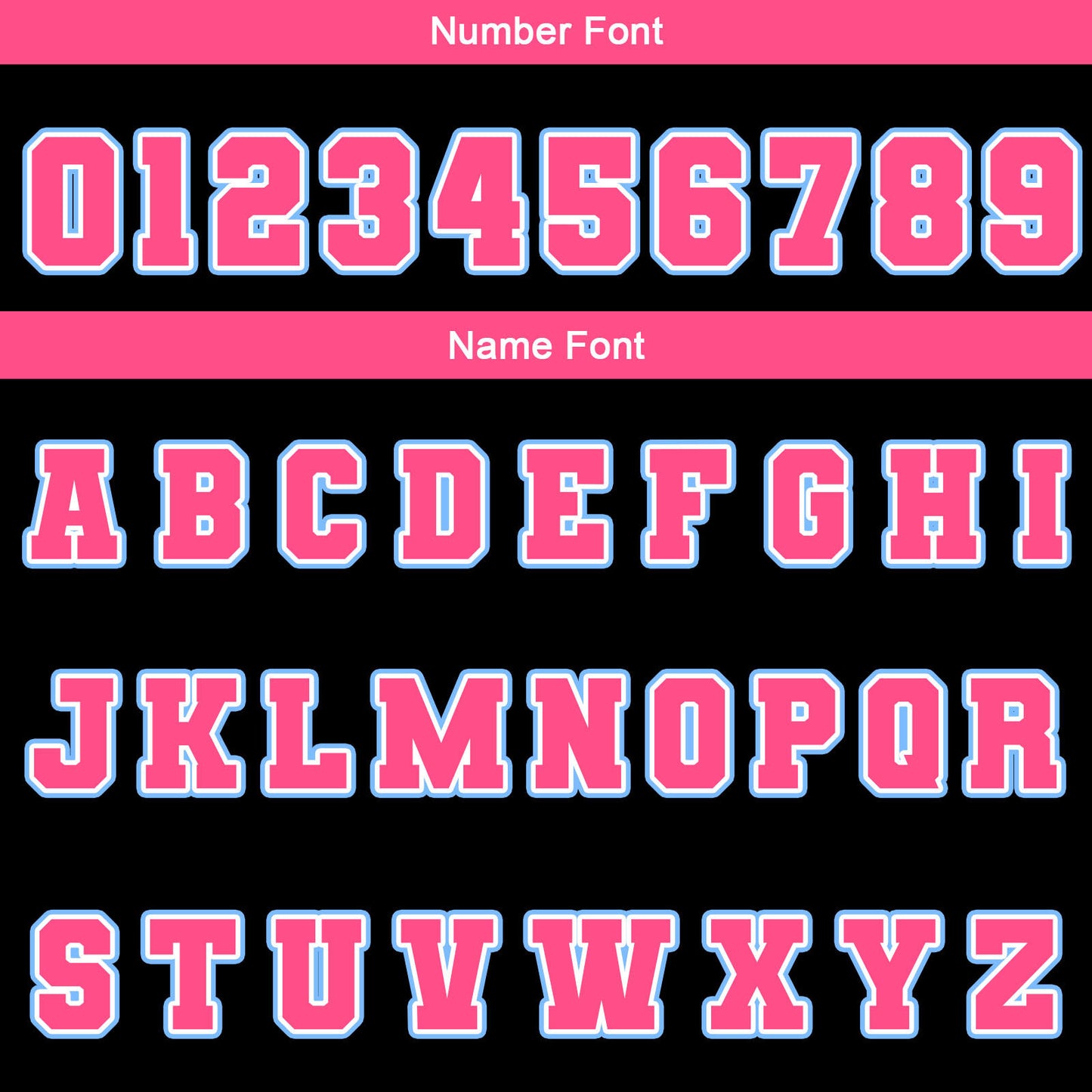 Custom Black Pink Light Blue  Waterproof Varsity Jackets Personalized Stitched Name Number Logo to Letterman Jackets