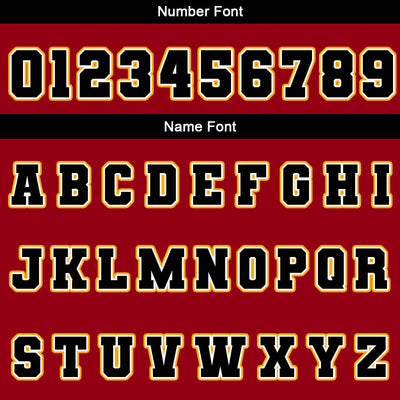 Custom Black Red Yellow  Waterproof Varsity Jackets Personalized Stitched Name Number Logo to Letterman Jackets