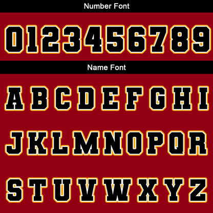 Custom Black Red Yellow  Waterproof Varsity Jackets Personalized Stitched Name Number Logo to Letterman Jackets
