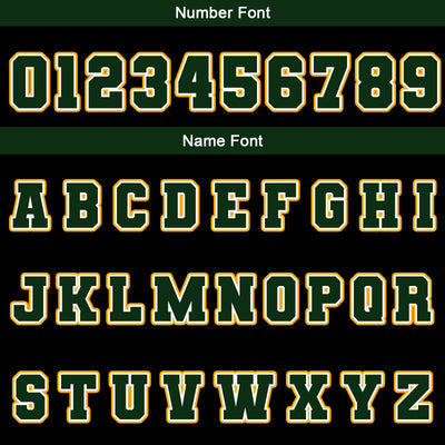 Custom Black Drak Green Yellow Waterproof Varsity Jackets Personalized Stitched Name Number Logo to Letterman Jackets