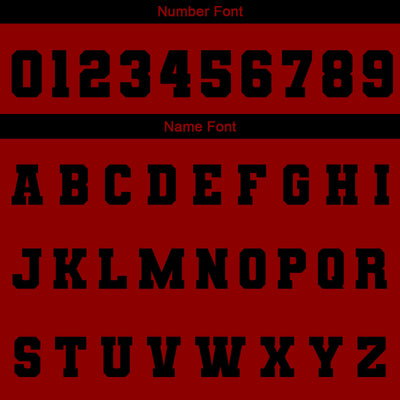 Custom Black Red  Waterproof Varsity Jackets Personalized Stitched Name Number Logo to Letterman Jackets