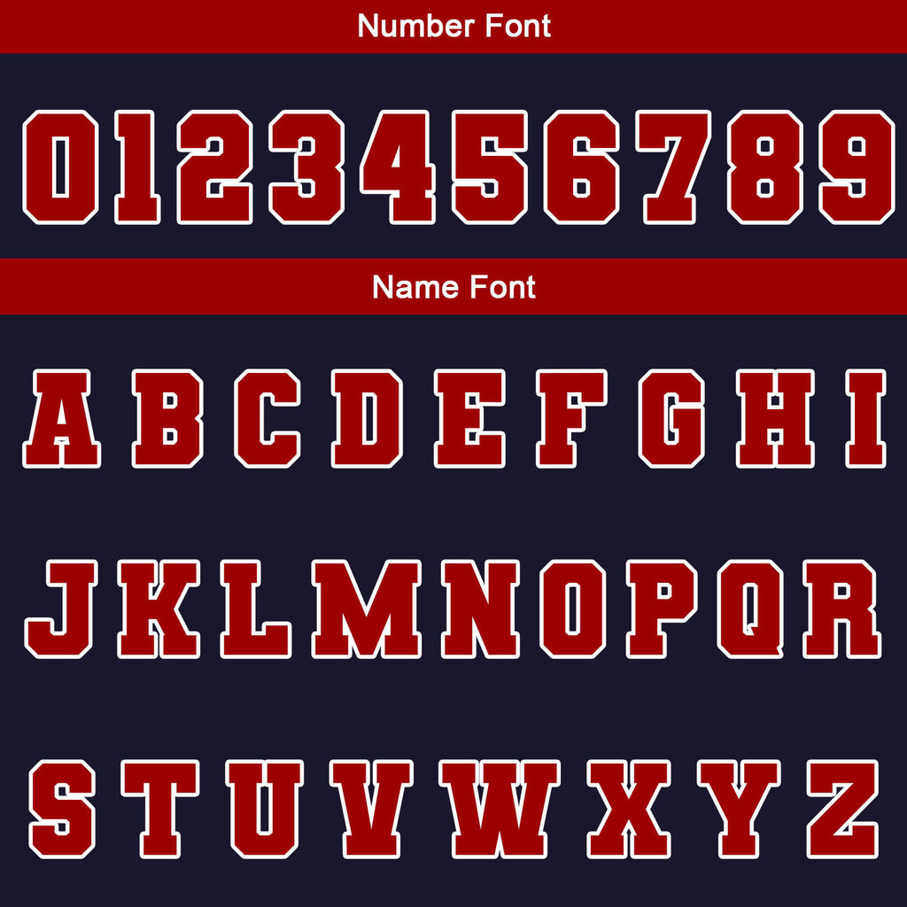 Custom Navy White Red Waterproof Varsity Jackets Personalized Stitched Name Number Logo to Letterman Jackets