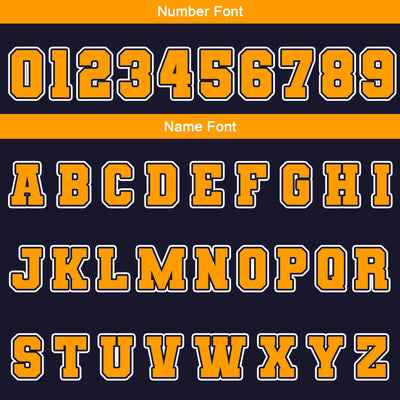 Custom Navy White Yellow Waterproof Varsity Jackets Personalized Stitched Name Number Logo to Letterman Jackets