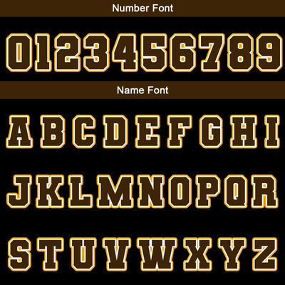 Custom Black Brown Yellow Waterproof Varsity Jackets Personalized Stitched Name Number Logo to Letterman Jackets