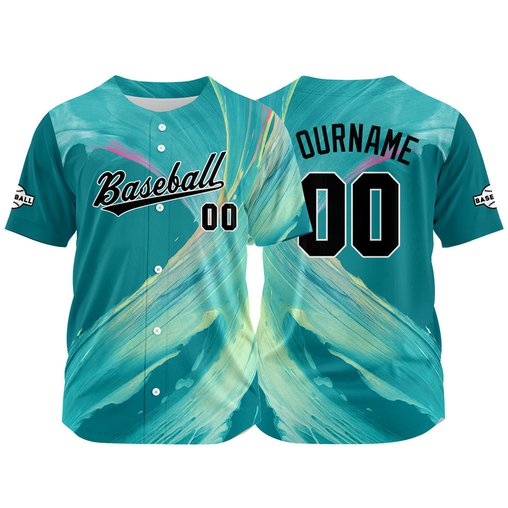 Custom Baseball Jersey Full Print Design Personalized Baseball for Men Women Boy Girl