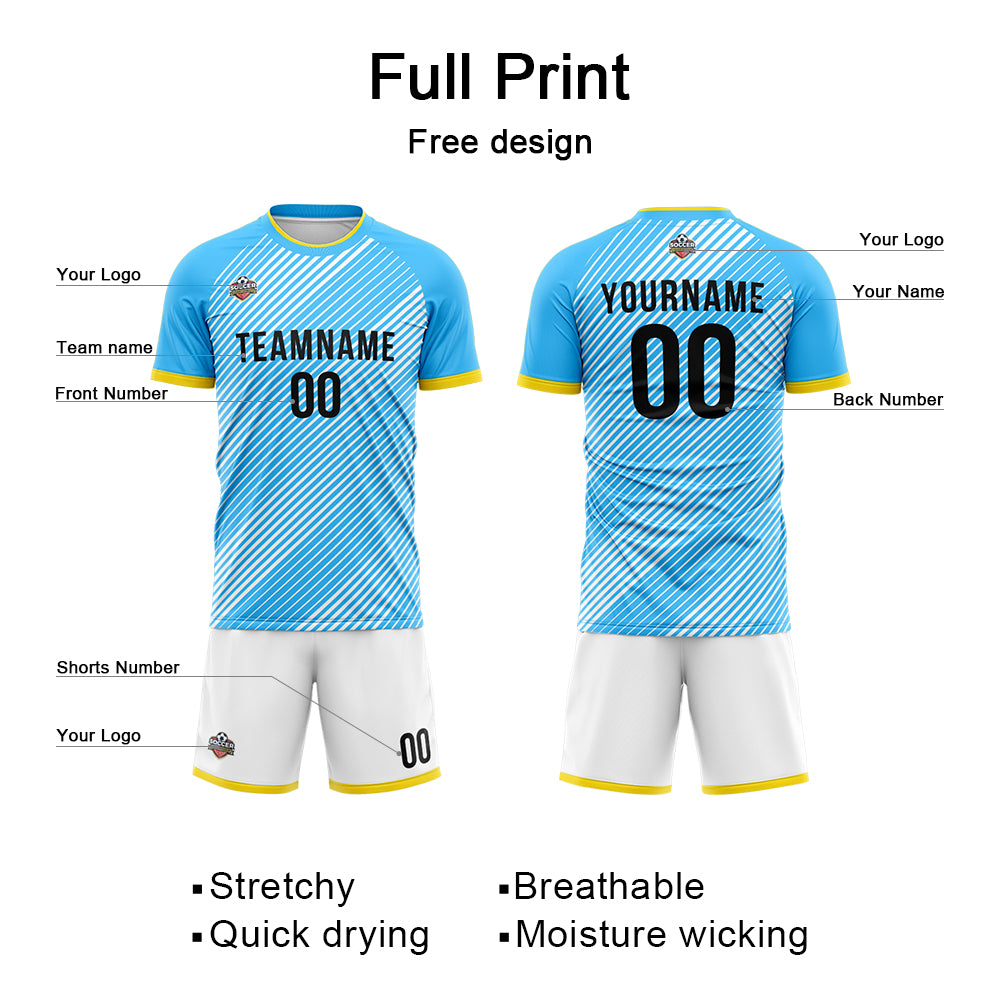 Custom Soccer Jersey Print Personalized Short Sleeve Shirts Uniform fo –  lafubeatuy