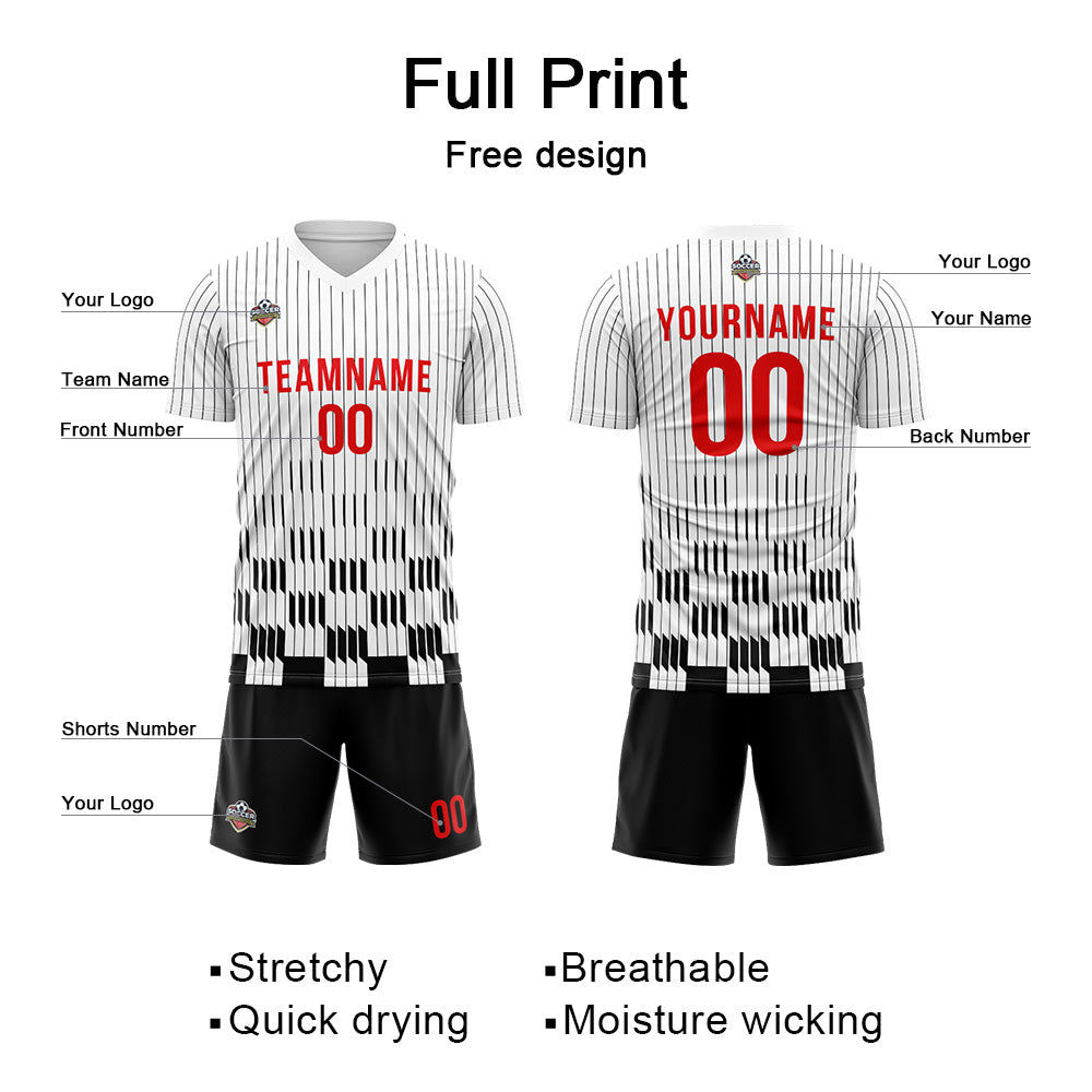 Custom Soccer Jersey Print Personalized Short Sleeve Shirts Uniform fo –  lafubeatuy