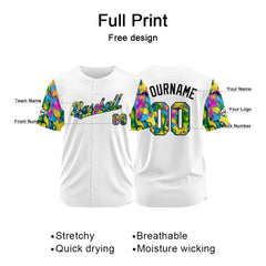 Custom Baseball Jersey Full Print Design Personalized Baseball for Men Women Boy Girl