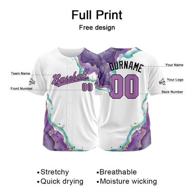 Custom Baseball Jersey Full Print Design Personalized Baseball for Men Women Boy Girl