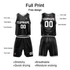 Custom Basketball Jersey Uniform Suit For Man Woman Girl Boy Printed Your Logo Name Number