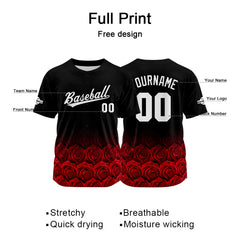 Custom Baseball Jersey Full Print Design Personalized Baseball for Men Women Boy Girl