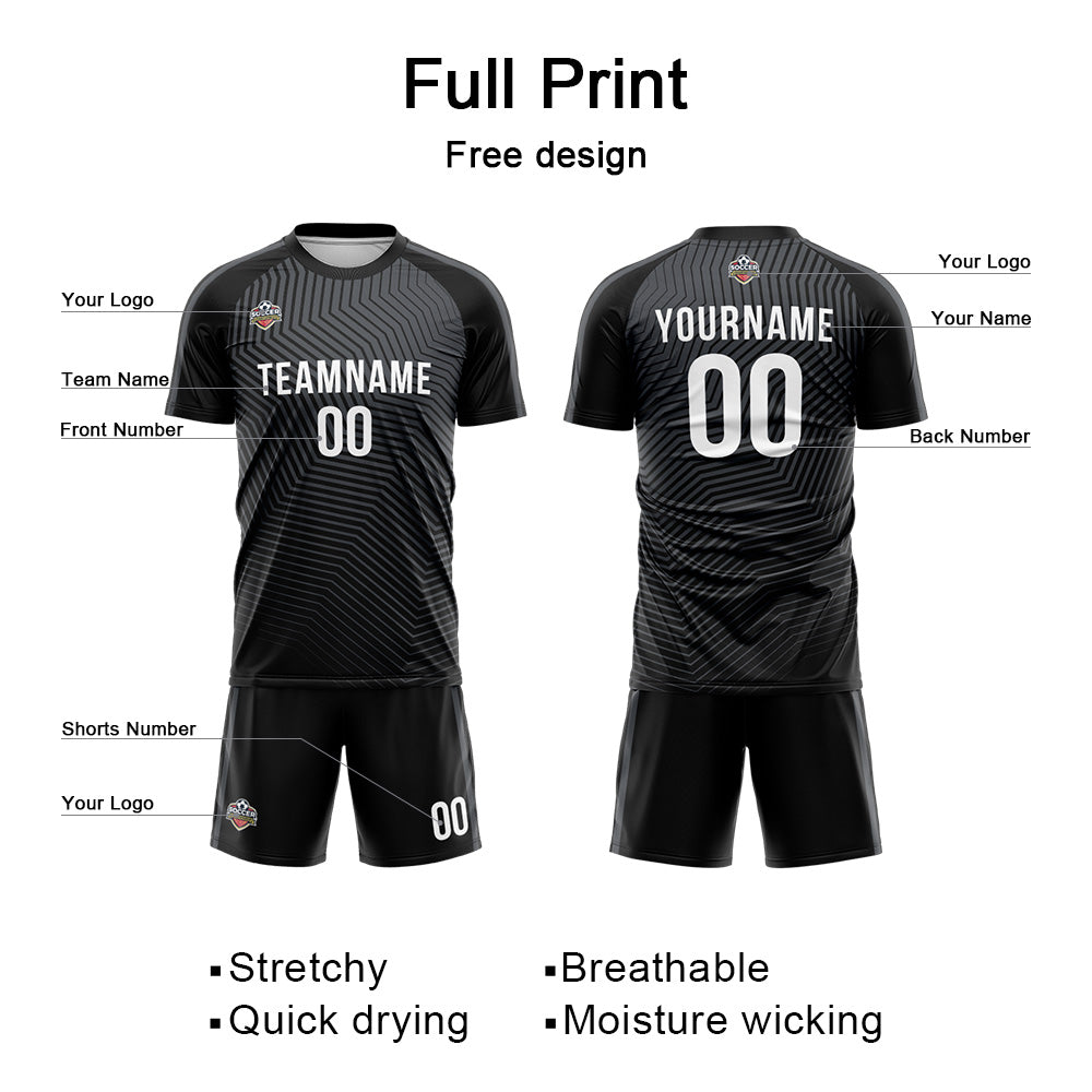 Custom Soccer Jersey Print Personalized Short Sleeve Shirts Uniform for Men Women Boy