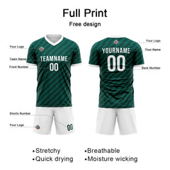 Custom Soccer Jersey Print Personalized Short Sleeve Shirts Uniform for Men Women Boy