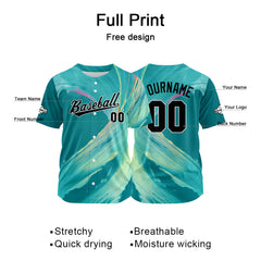 Custom Baseball Jersey Full Print Design Personalized Baseball for Men Women Boy Girl