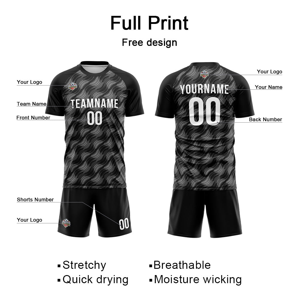 Custom Soccer Jersey Print Personalized Short Sleeve Shirts Uniform for Men Women Boy