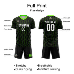 Custom Soccer Jersey Print Personalized Short Sleeve Shirts Uniform for Men Women Boy