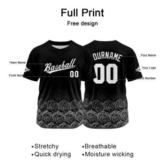 Custom Baseball Jersey Full Print Design Personalized Baseball for Men Women Boy Girl