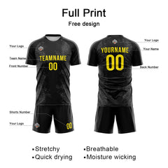 Custom Soccer Jersey Print Personalized Short Sleeve Shirts Uniform for Men Women Boy