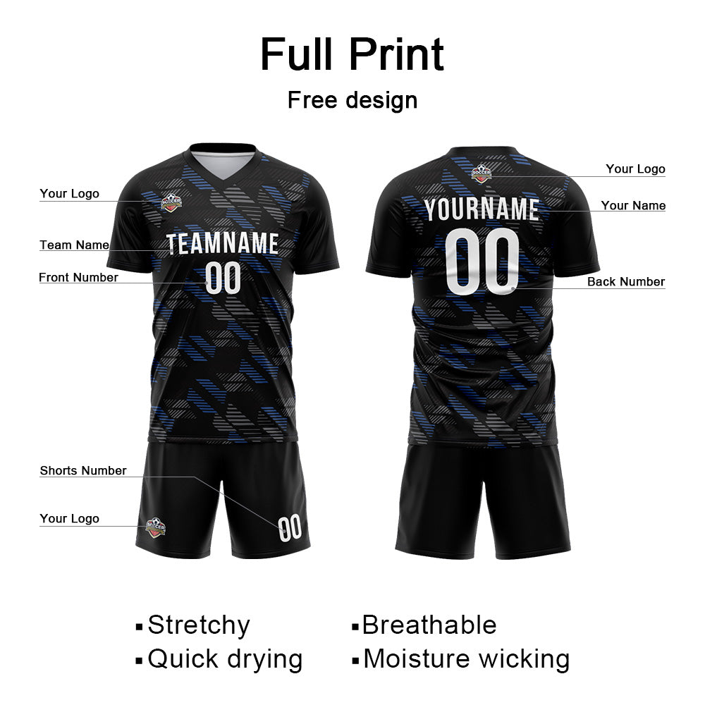 Custom Soccer Jersey Print Personalized Short Sleeve Shirts Uniform for Men Women Boy