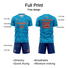 Custom Soccer Jersey Print Personalized Short Sleeve Shirts Uniform for Men Women Boy