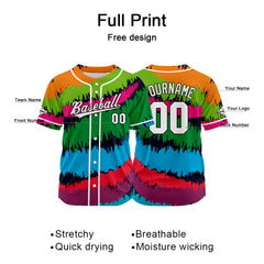 Custom Baseball Jersey Full Print Design Personalized Baseball for Men Women Boy Girl