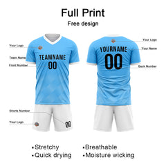 Custom Soccer Jersey Print Personalized Short Sleeve Shirts Uniform for Men Women Boy