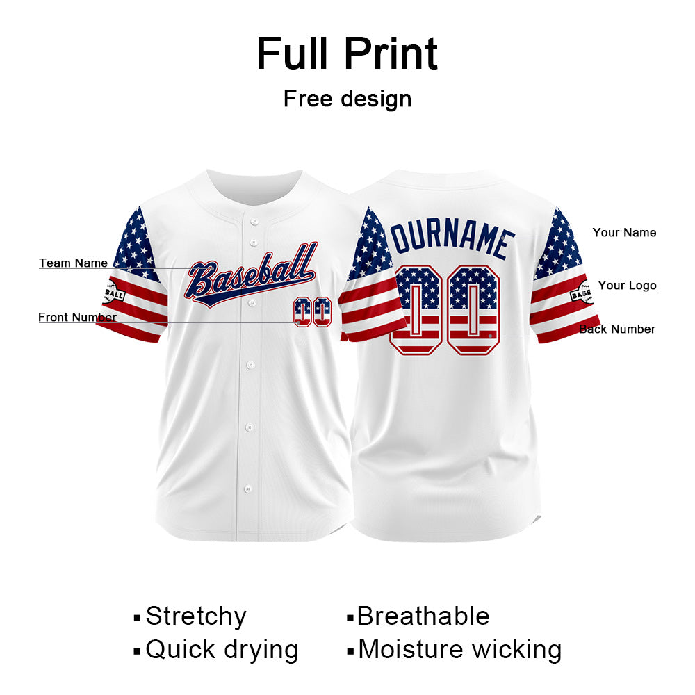 Custom Baseball Jersey Full Print Design Personalized Baseball for Men Women Boy Girl