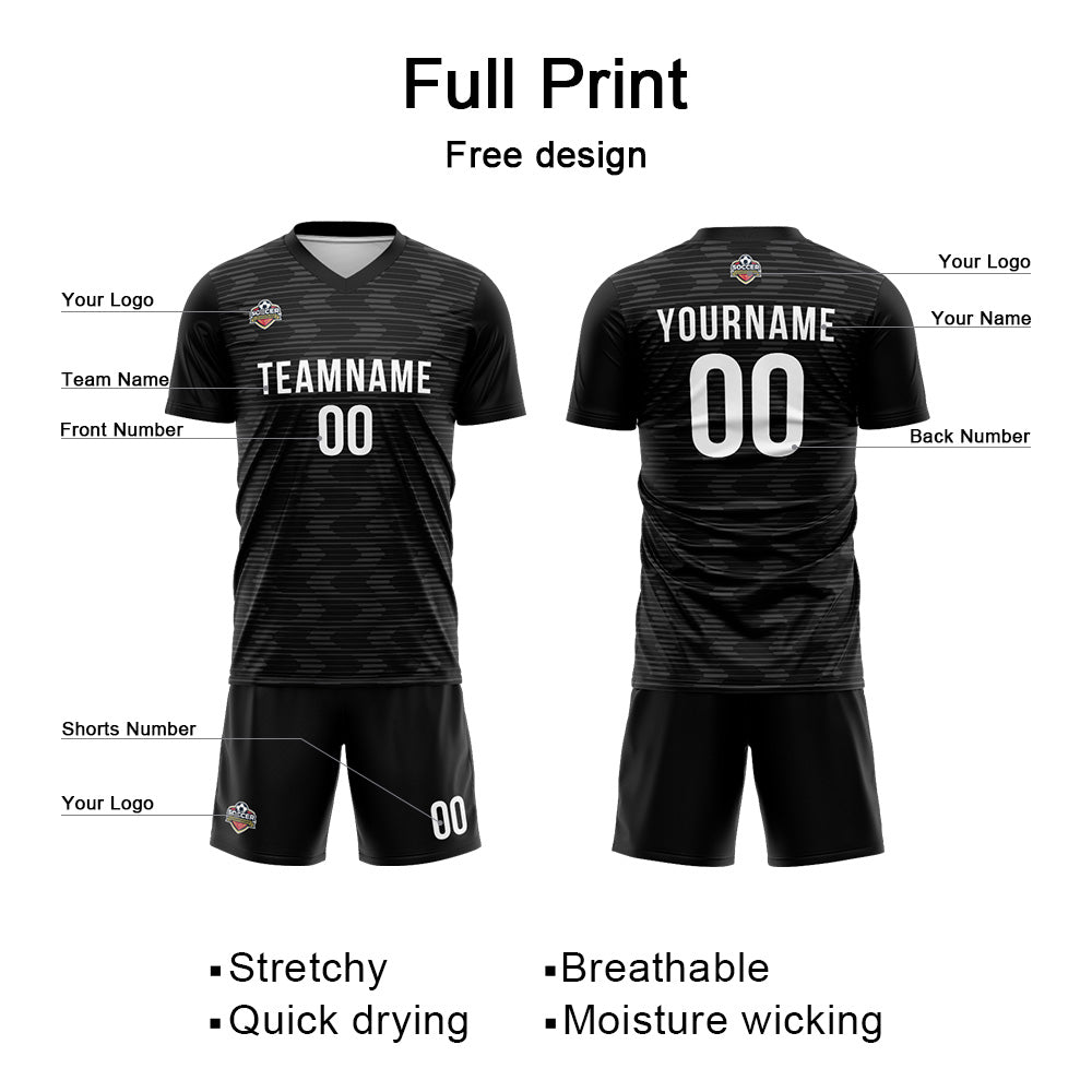 Custom Soccer Jersey Print Personalized Short Sleeve Shirts Uniform for Men Women Boy