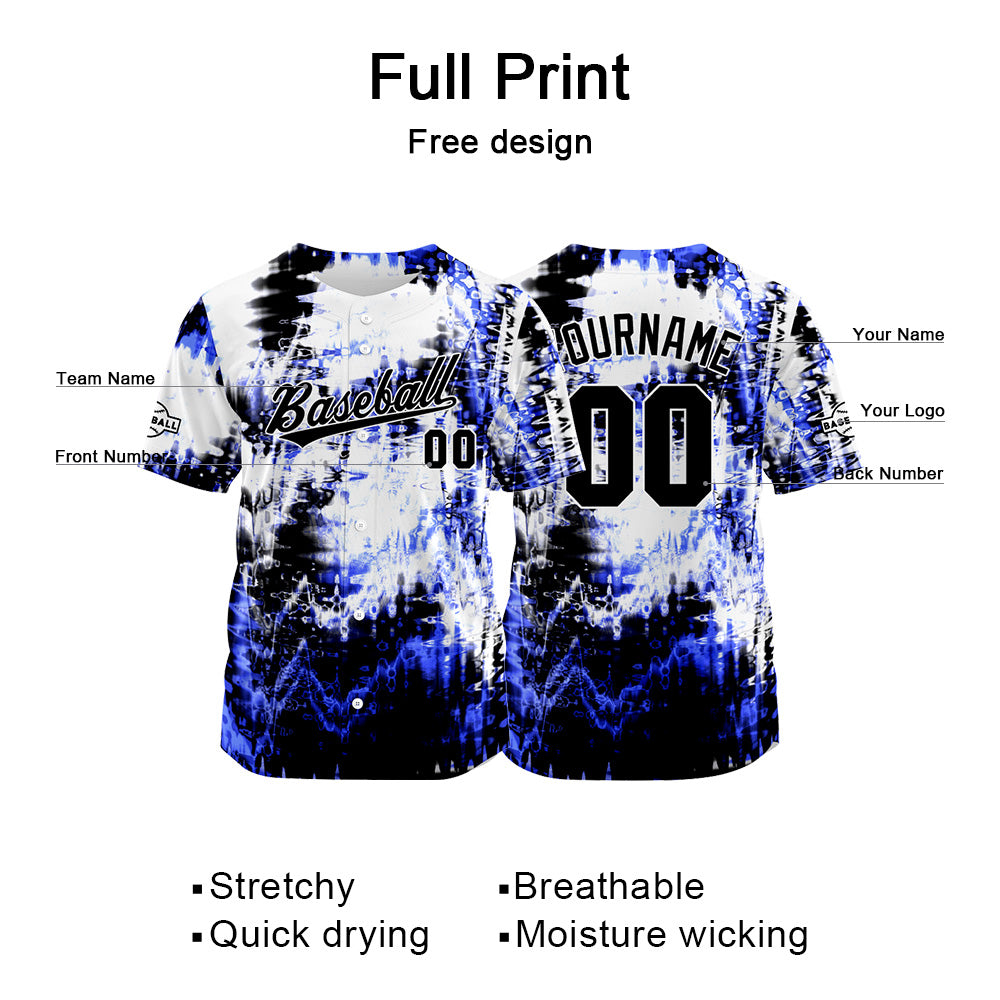 Custom Baseball Jersey Full Print Design Personalized Baseball for Men Women Boy Girl