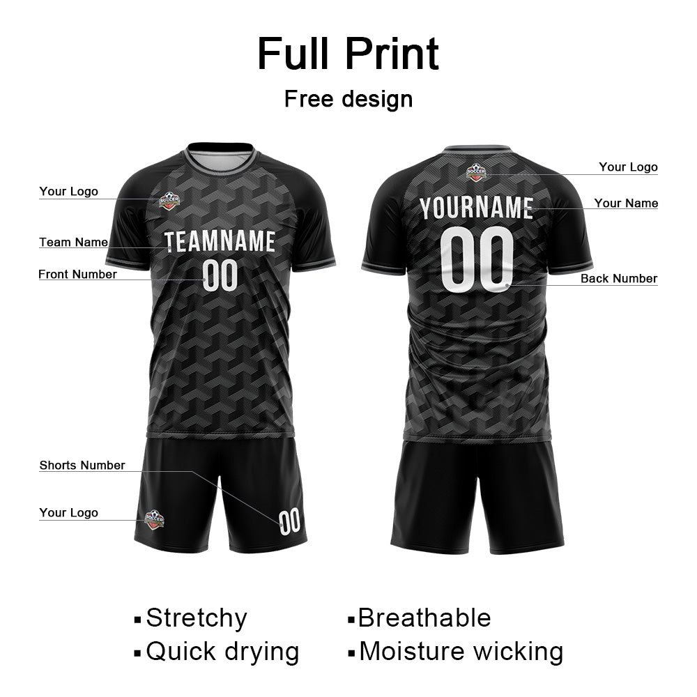 Custom Soccer Jersey Print Personalized Short Sleeve Shirts Uniform for Men Women Boy