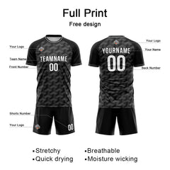 Custom Soccer Jersey Print Personalized Short Sleeve Shirts Uniform for Men Women Boy