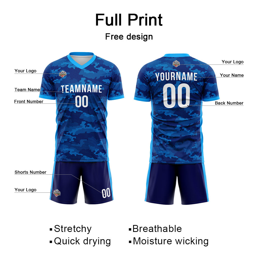Custom Soccer Jersey Print Personalized Short Sleeve Shirts Uniform for Men Women Boy