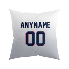 Custom Football Throw Pillow for Men Women Boy Gift Printed Your Personalized Name Number Navy&Red&Gray